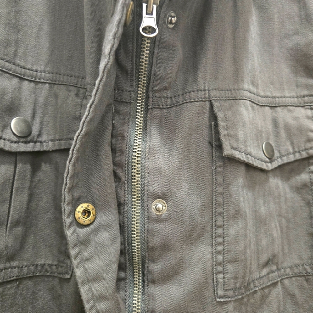 Dark Gray Denim Jacket - Picture 4 of 5